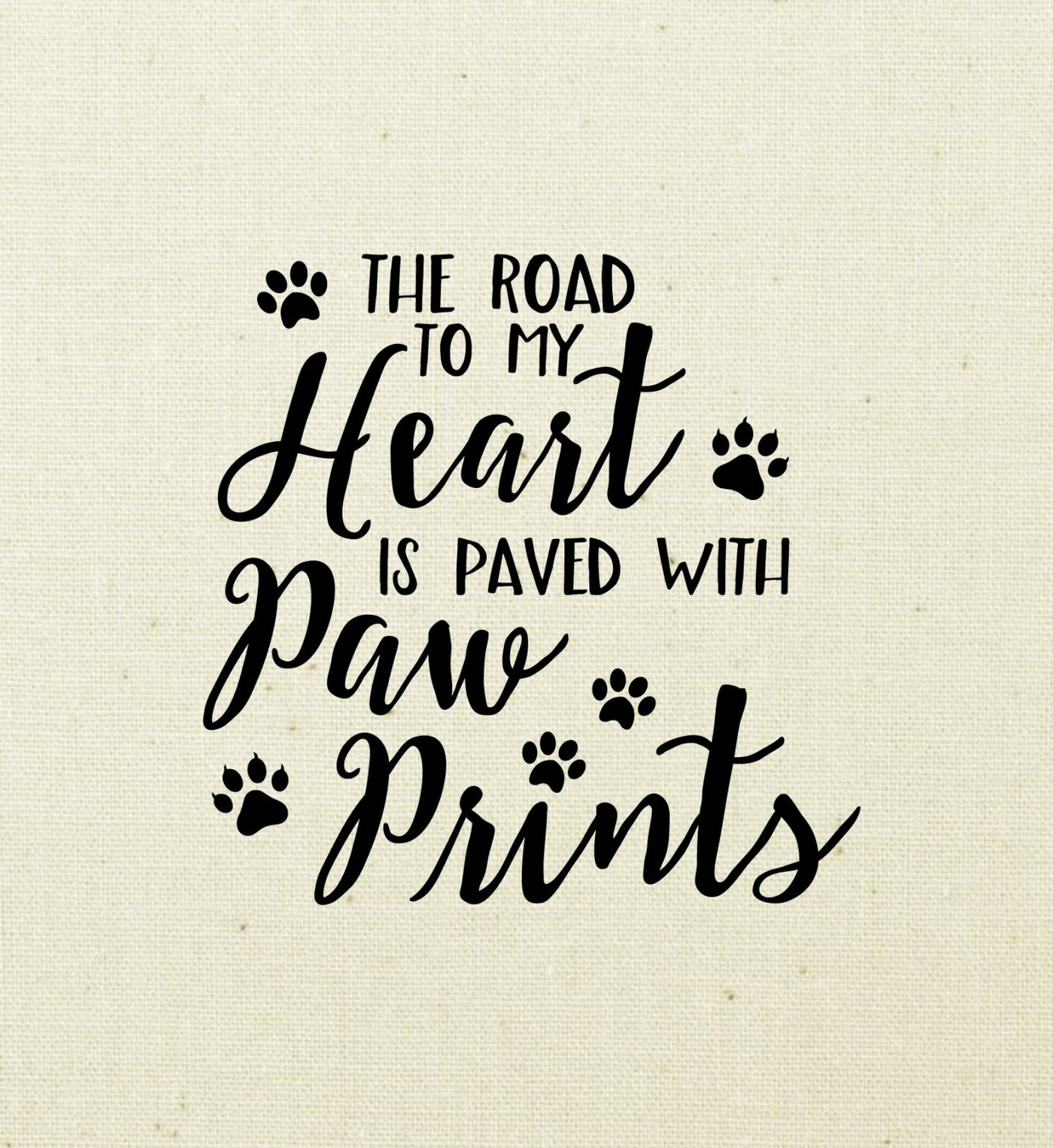 The Road To My Heart Screen Printed Panel