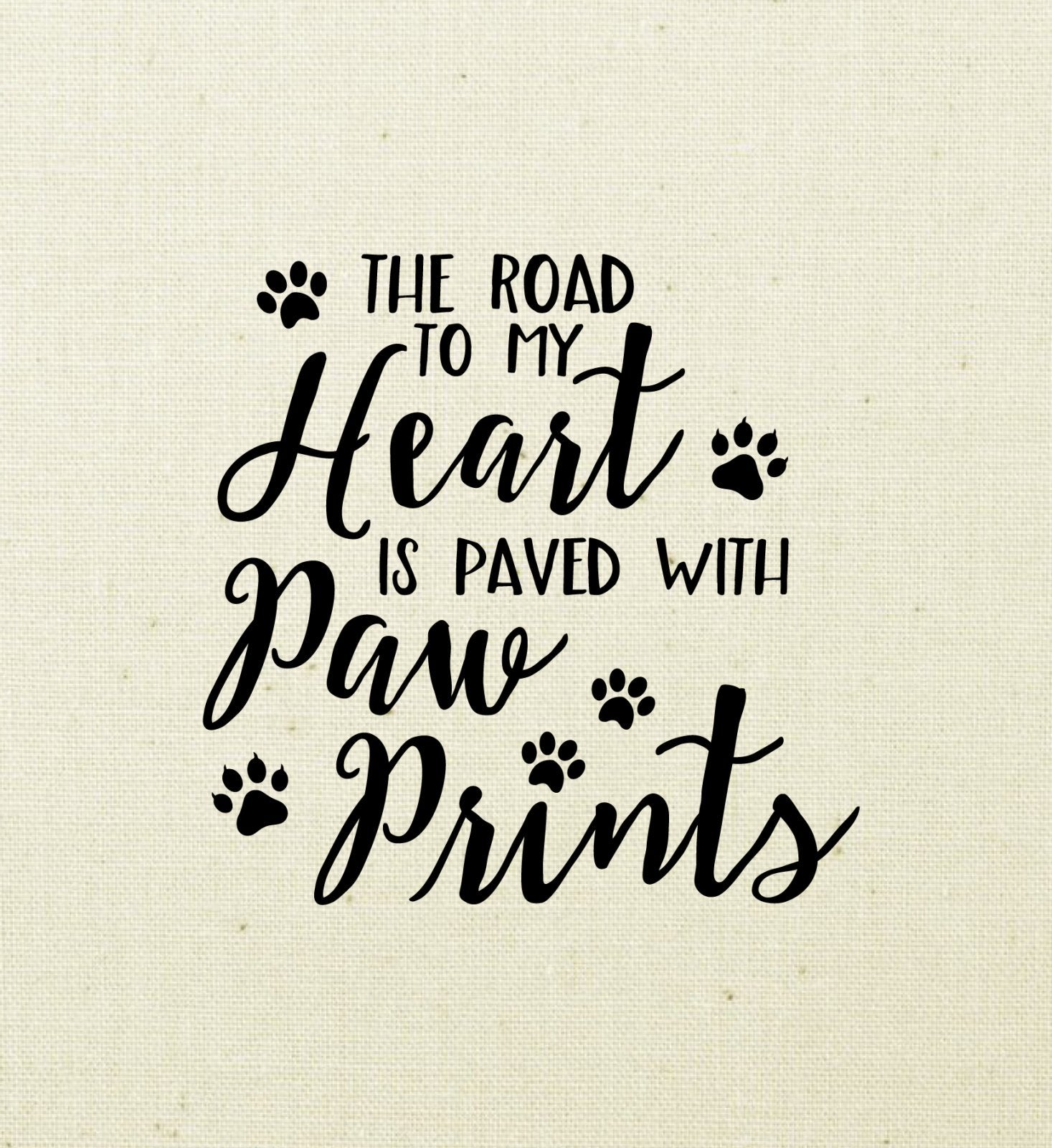 The Road To My Heart Screen Printed Panel