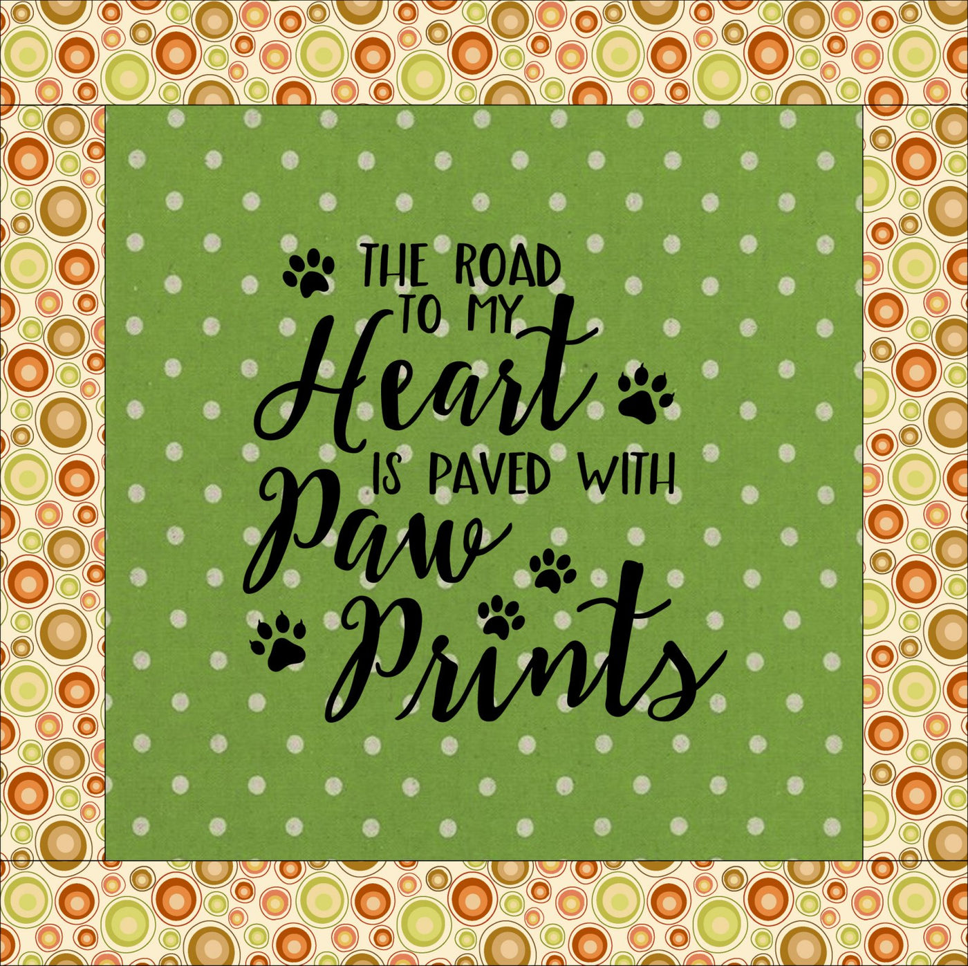 The Road To My Heart Screen Printed Panel