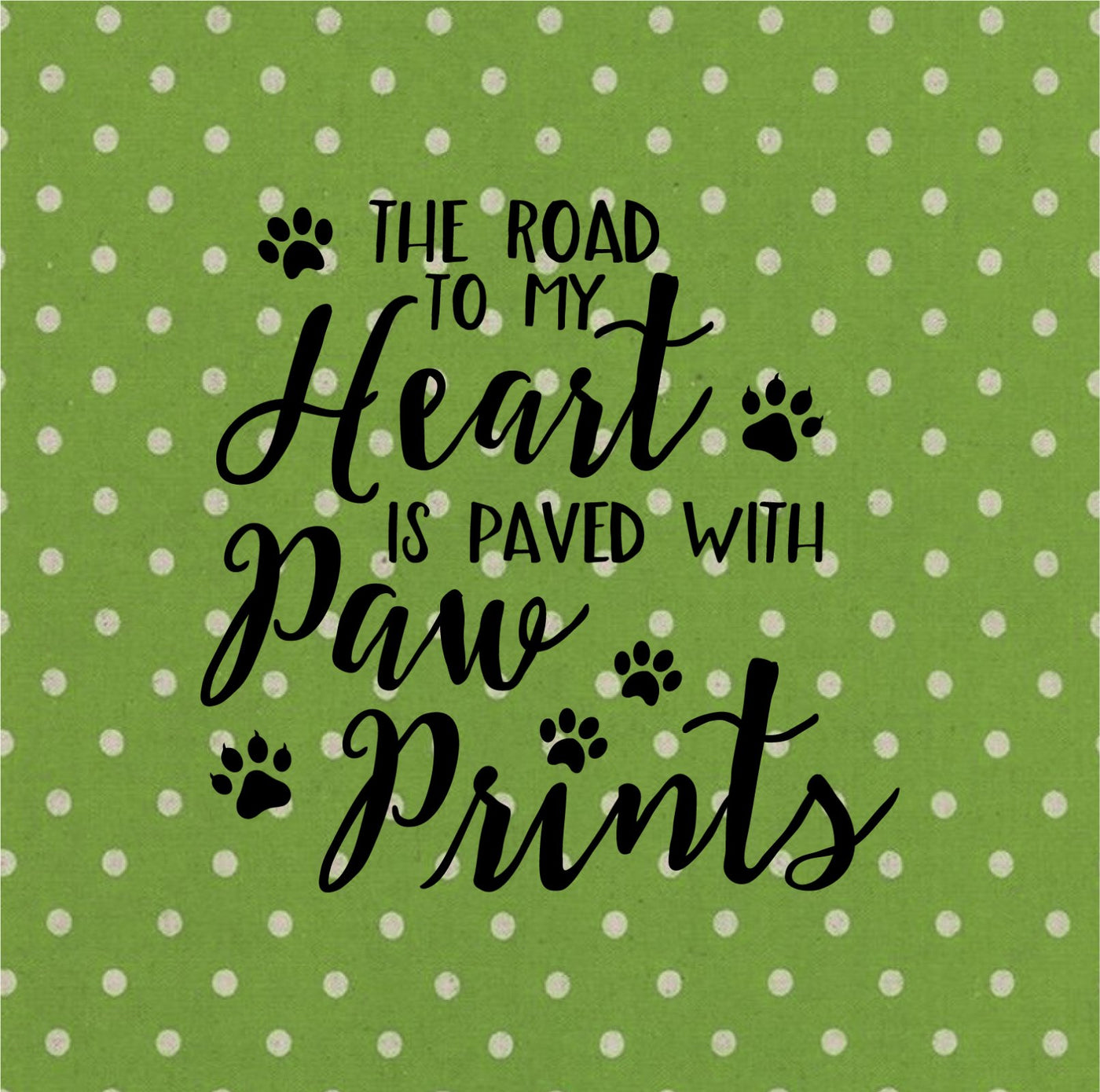 The Road To My Heart Screen Printed Panel