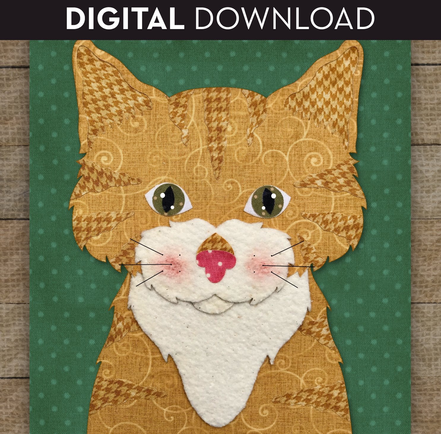 Tiger Cat Applique