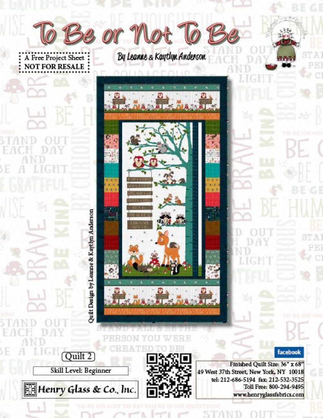 To Be or Not To Be Quilt 2 Pattern (FREE Digital Download)