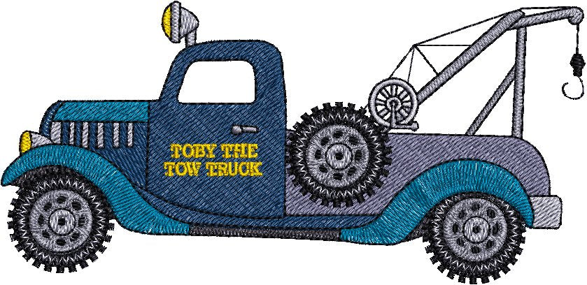 Toby Tow Truck Embroidery - Download
