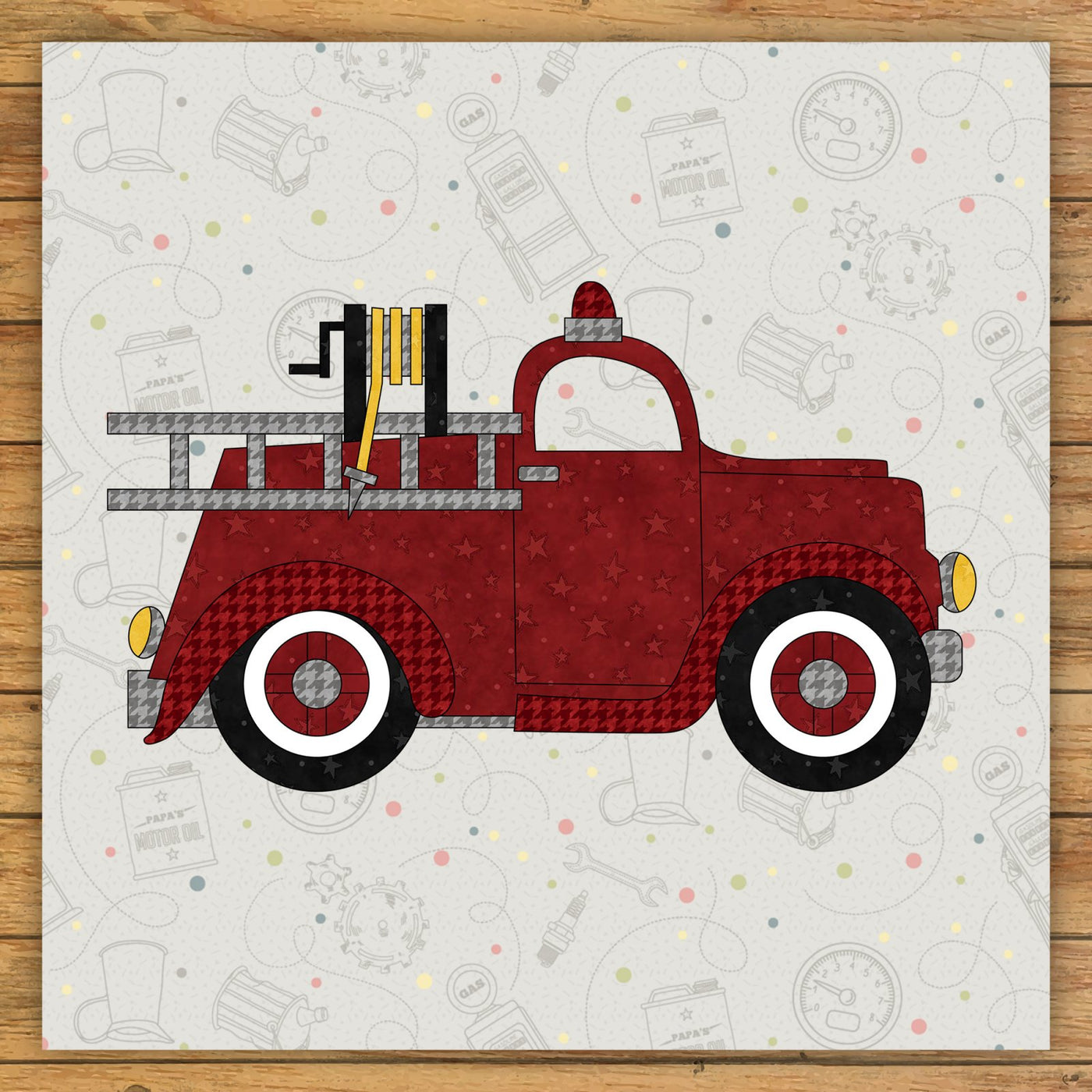 Fire Truck Applique