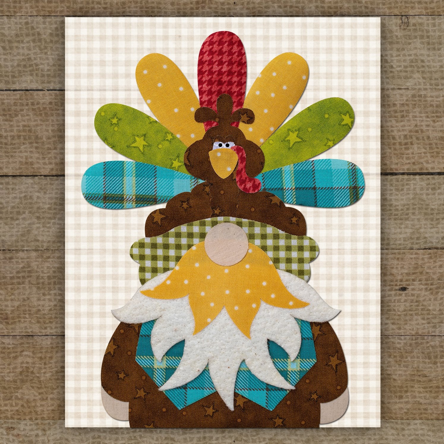 Turkey Gnome Applique