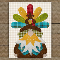 Turkey Gnome Applique