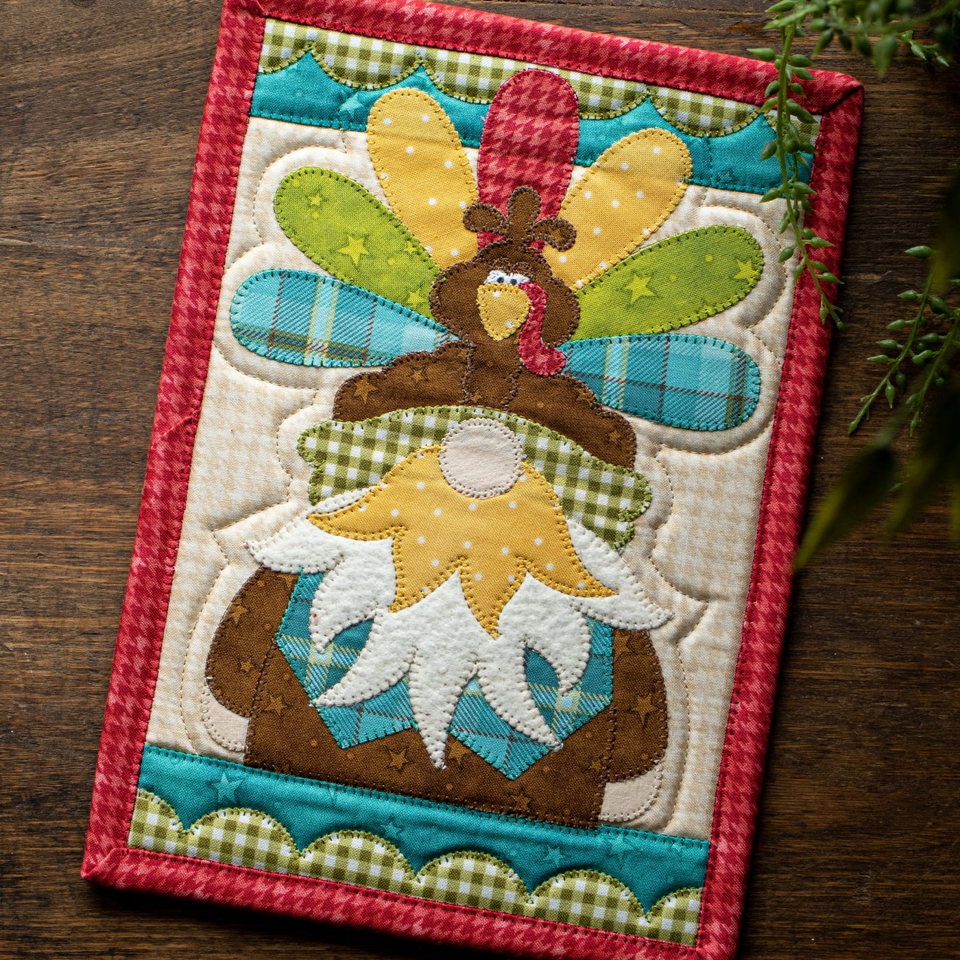 Turkey Gnome Mug Rug Kit