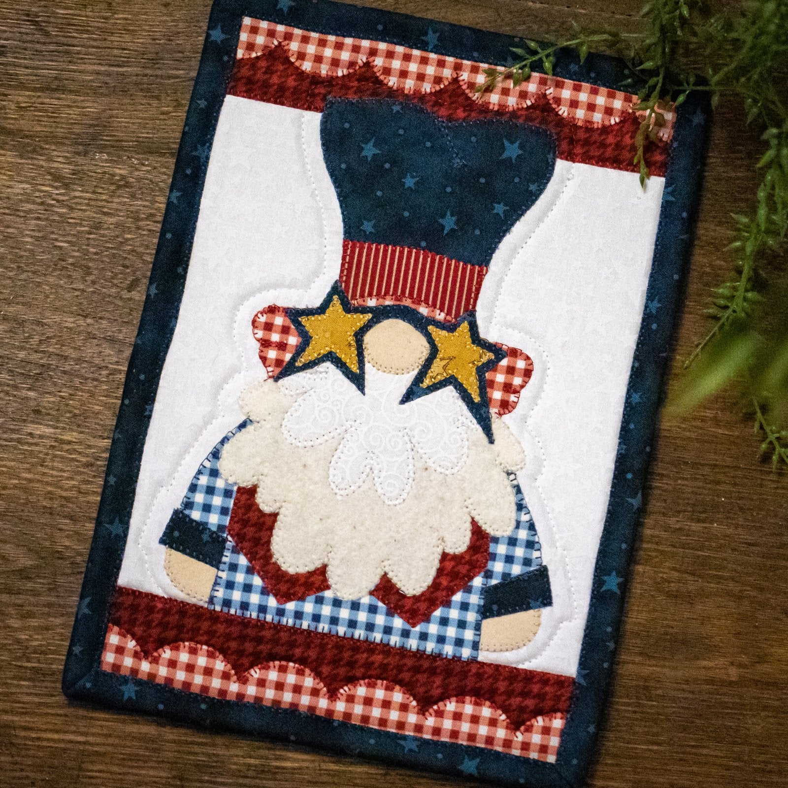 Uncle Sam Gnome Mug Rug Kit