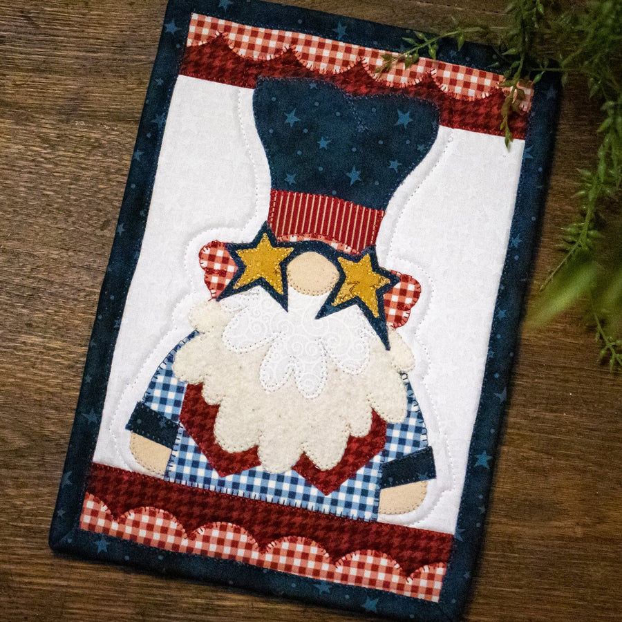 Uncle Sam Gnome Mug Rug Kit