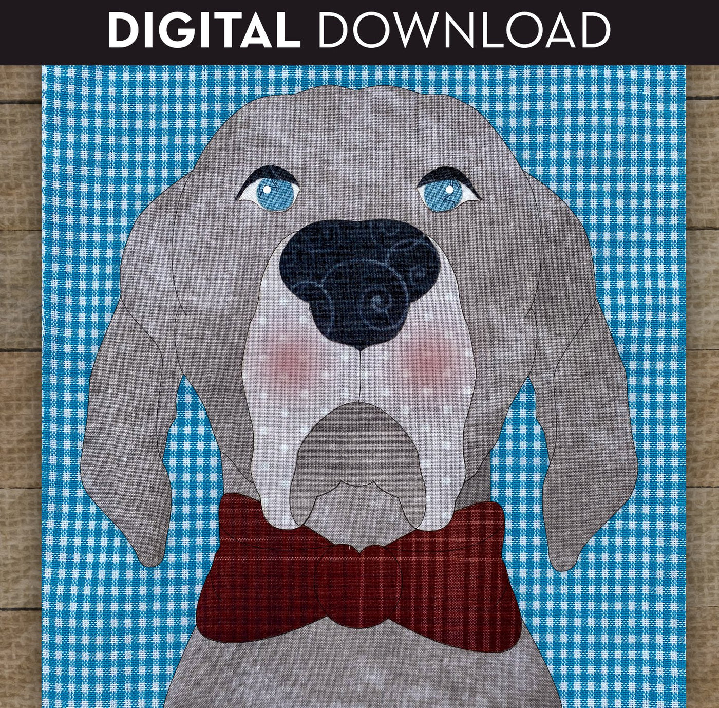 Weimaraner Applique