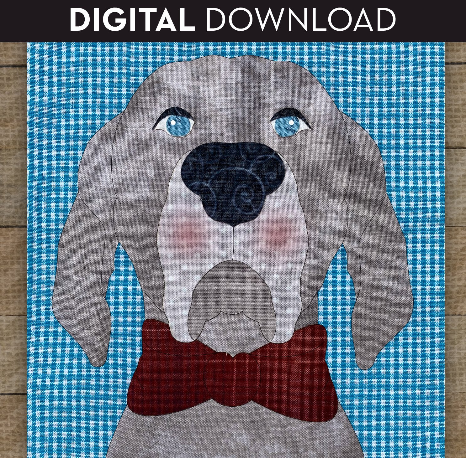 Weimaraner Applique