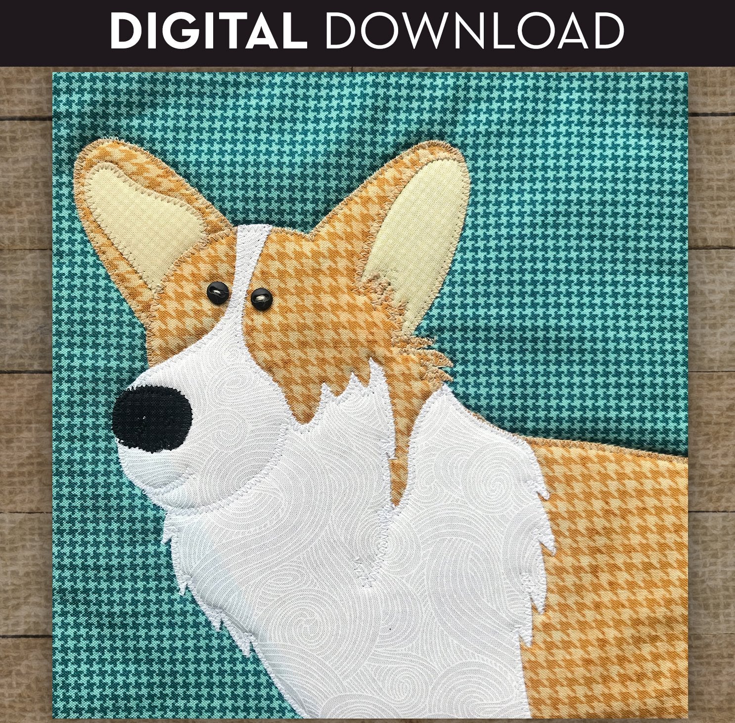 Welsh Corgi Applique