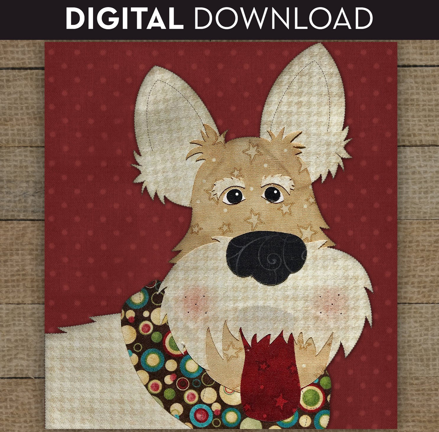 Scottish Terrier / Wheaten Scottish Terrier Applique