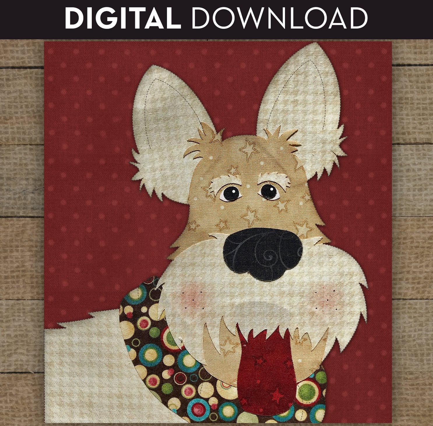 Scottish Terrier / Wheaten Scottish Terrier Applique