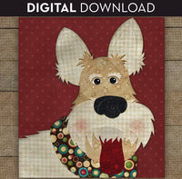 Scottish Terrier / Wheaten Scottish Terrier Applique