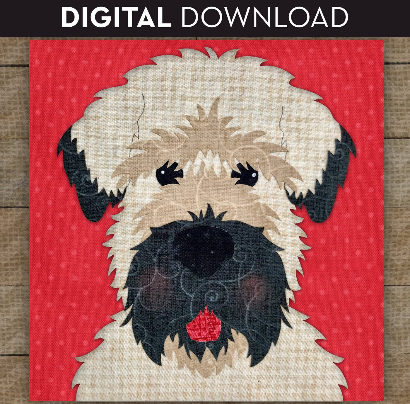 Wheaten Terrier Applique