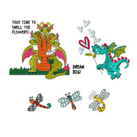 Whirly-Gig Dragon Embroidery