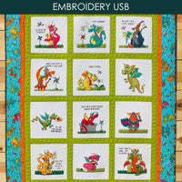 Whirly-Gig Dragon Embroidery