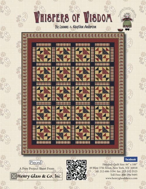 Whispers of Wisdom Pieced Quilt Pattern (FREE Digital Download)