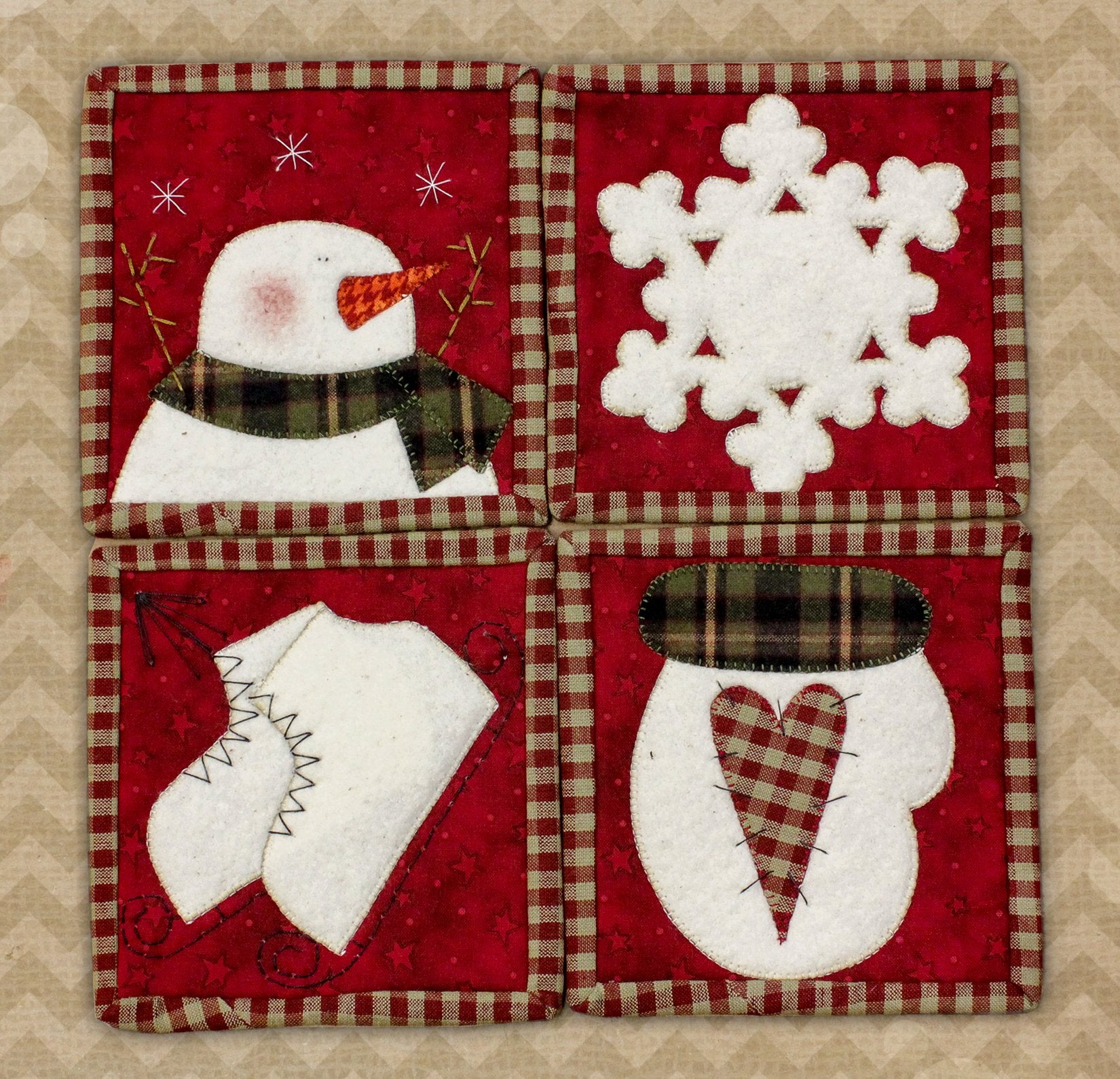 Winter Coasters Pattern