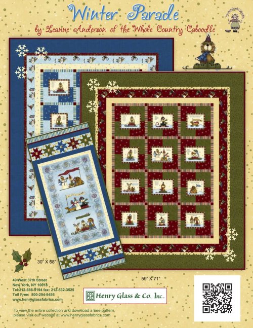 Winter Parade Banner Quilt and Block Quilt Pattern (FREE Digital Download)