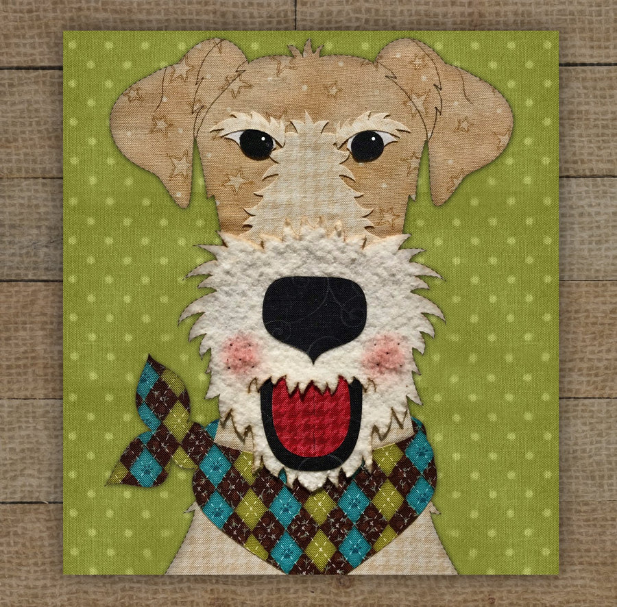Wire Fox Terrier Applique
