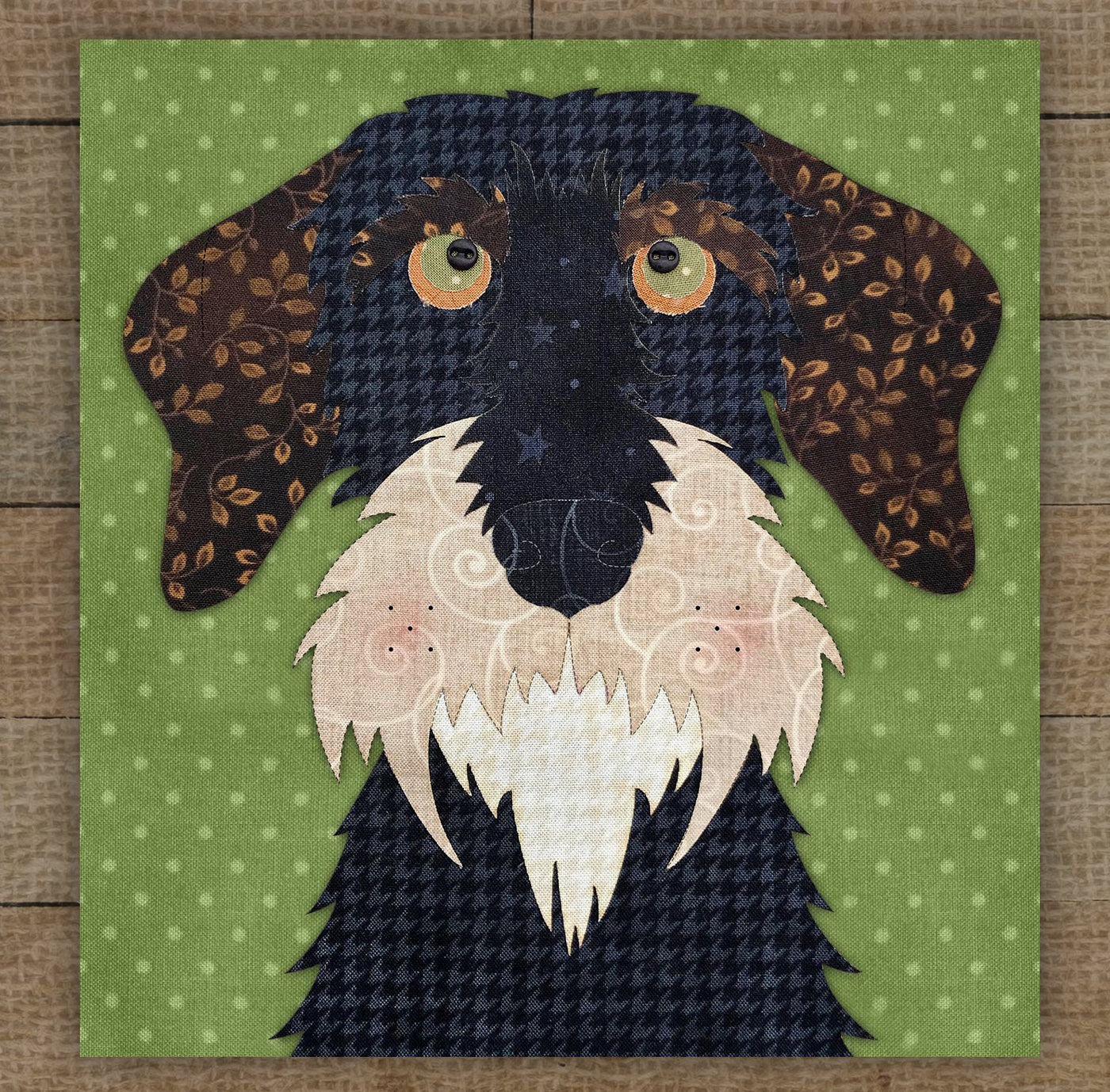 Wire Haired Dachshund Applique