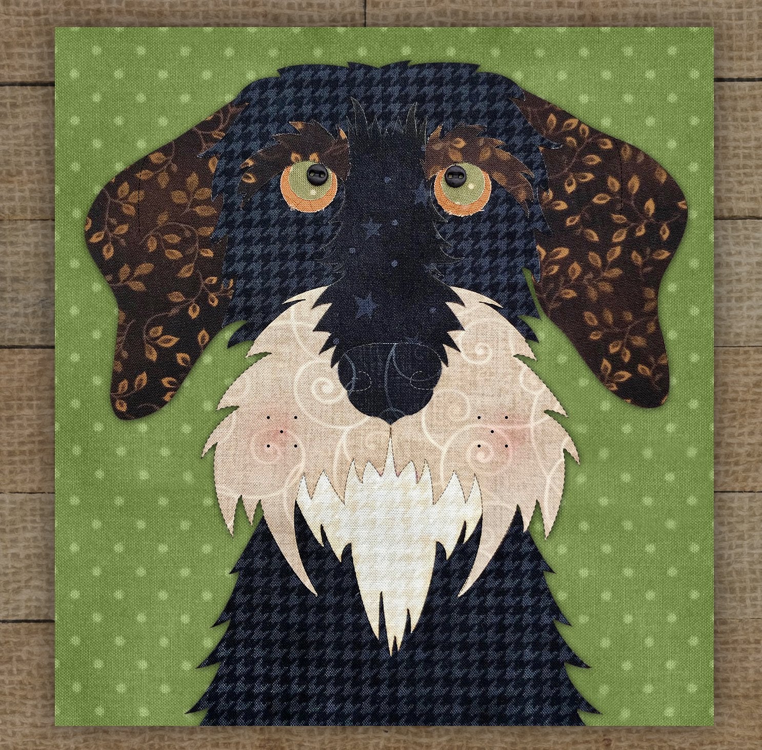 Wire Haired Dachshund Applique