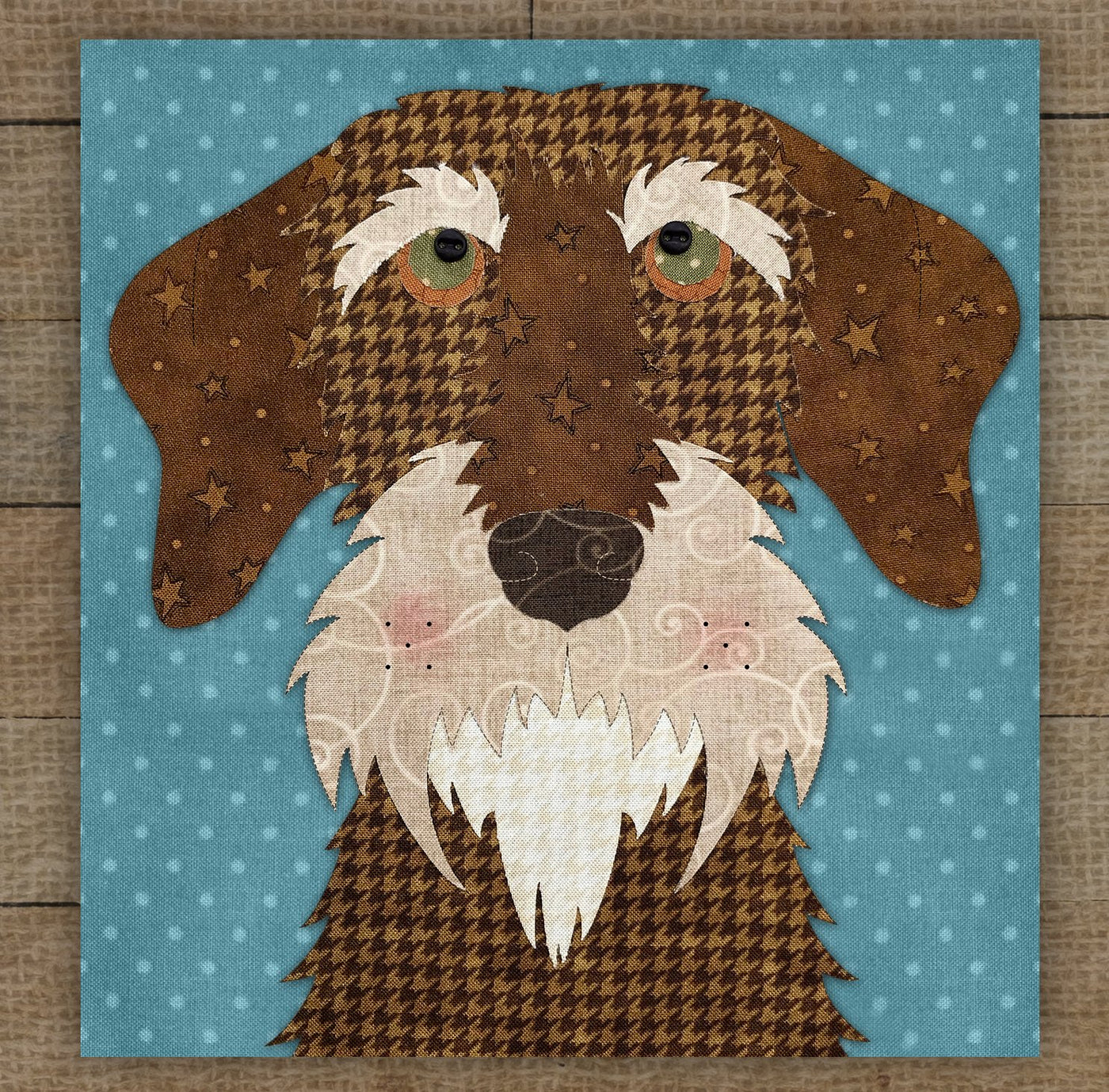 Wire Haired Dachshund Applique
