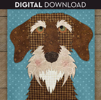 Wire Haired Dachshund Applique