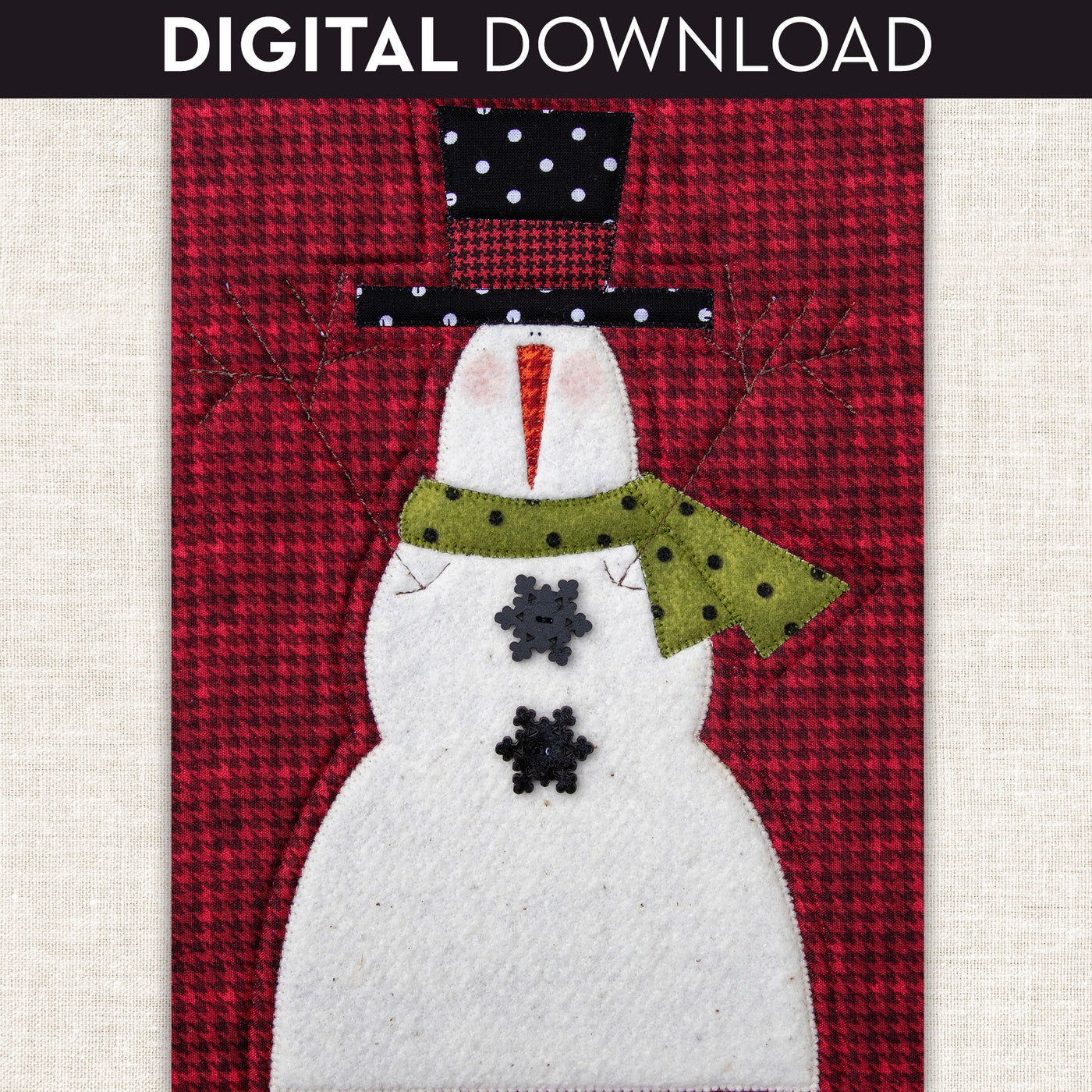 Frosty Flake Applique